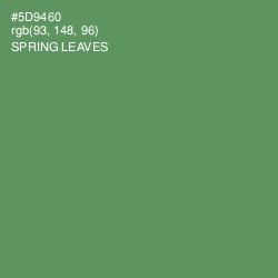 #5D9460 - Spring Leaves Color Image